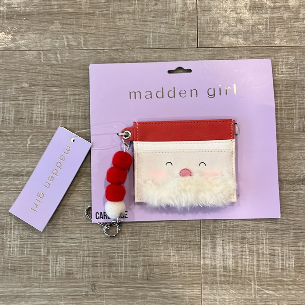 Madden Girl Santa Card Case NWT